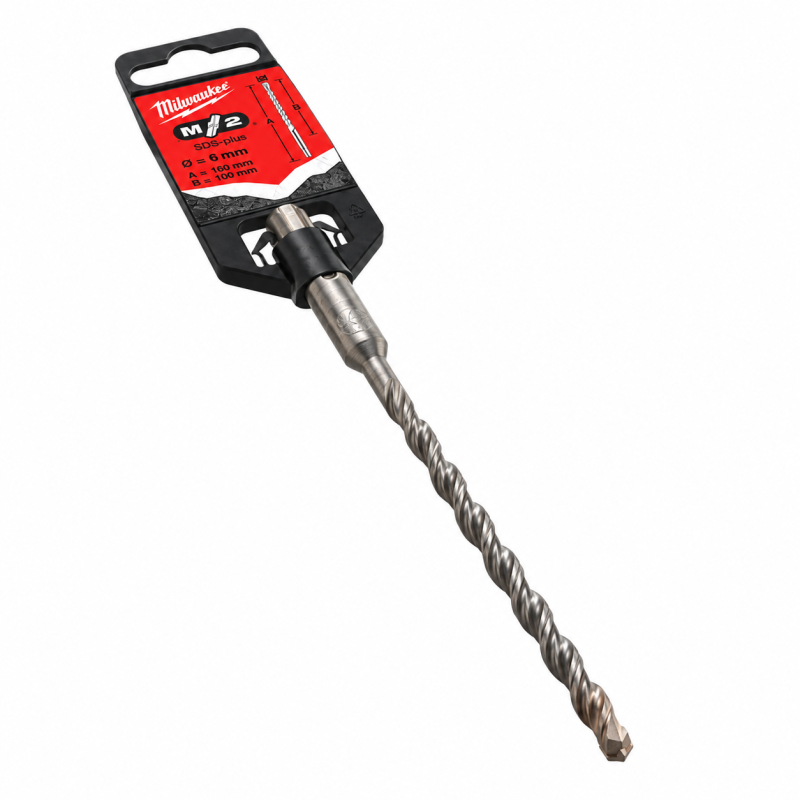 Бур SDS-PLUS M2 MILWAUKEE, Ø 6мм 160/100 мм (4932307069)