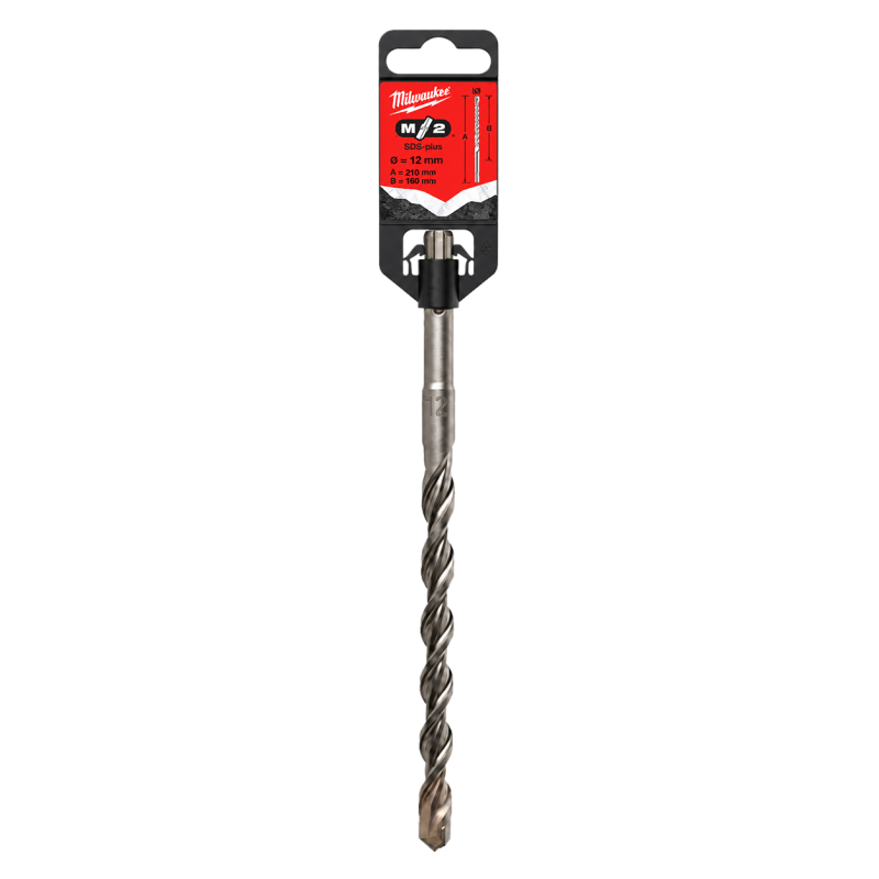 Бур SDS-PLUS M2 MILWAUKEE, Ø 12мм 210/160 мм (4932307076)