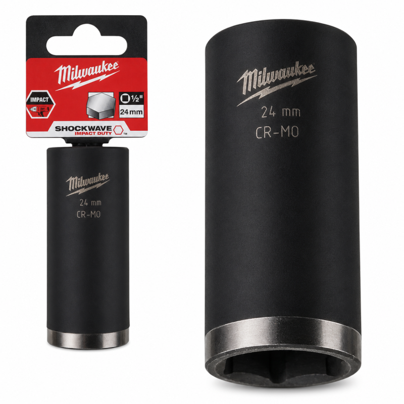 Головка ударная MILWAUKEE ShW 1/2" 24 мм удлинённая (4932352857)
