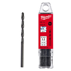 Свердла по металу MILWAUKEE HSS-R, DIN338, Ø3,2х65х36мм, (10шт) (4932363466)