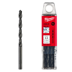 Свердла по металу MILWAUKEE HSS-R, DIN338, Ø5,5х93х57мм, (10шт) (4932363489)