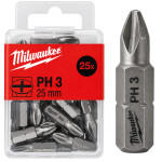 Набор бит MILWAUKEE, PH3, 25мм, (25 шт) (4932399588) – Фото №1