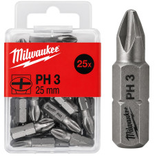 Набір біт MILWAUKEE, PH3, 25мм, (25 шт) (4932399588)