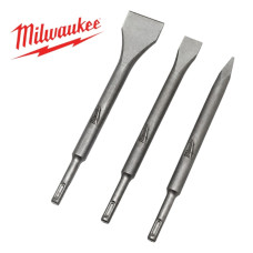 Набор зубил SDS-PLUS MILWAUKEE 250 мм, 3 шт, пластиковый кейс (4932430001)