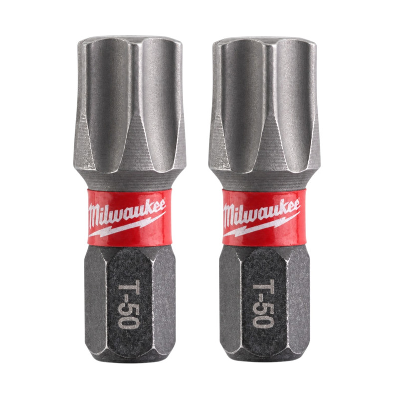 Бита MILWAUKEE SHOCKWAVE, TX50x25мм, 2шт (4932430891)