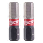 Набор бит Hex6 MILWAUKEE SHOCKWAVE 25 мм, 2шт (4932430897) – Фото №3