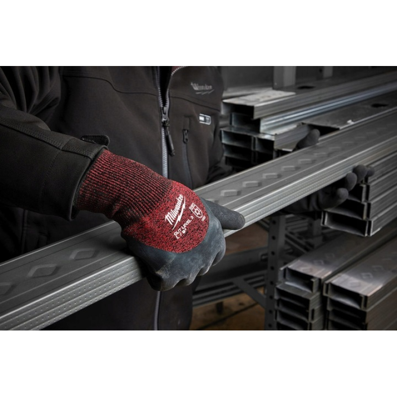Рукавички робочі зимові MILWAUKEE із опором порізам 3/C розмір 11/XXL (4932471350)