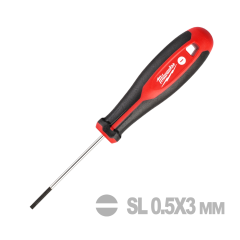 Викрутка магнітна MILWAUKEE SL 0,5x3,0x75мм (4932471775)