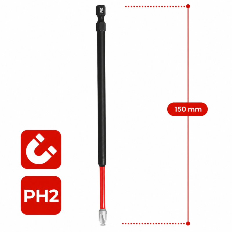 Бита SHOCKWAVE MILWAUKEE PZ2 150 мм (4932471928)
