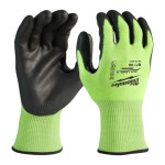Рукавиці робочі сигнальні MILWAUKEE Hi-Vis, захист від порізів 3/C, розмір 8/M (4932478131) – Фото №1