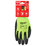 Рукавиці робочі сигнальні MILWAUKEE Hi-Vis, захист від порізів 3/C, розмір 8/M (4932478131) – Фото №2