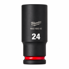 Головка SHOCKWAVE 1/2" SKT MILWAUKEE удлинённая, 24мм (4932480342)