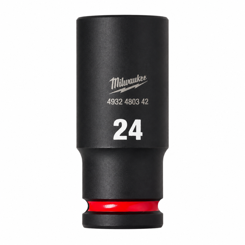 Головка SHOCKWAVE 1/2" SKT MILWAUKEE удлинённая, 24мм (4932480342)