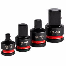 Набор переходников для головок ShW 1/2"-3/4", 1/2"-3/8", 3/8"-1/2", 3/8"-1/4" MILWAUKEE, 4шт (4932480356)