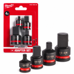 Набір перехідників для головок ShW 1/2"-3/4", 1/2"-3/8", 3/8"-1/2", 3/8"-1/4" MILWAUKEE, 4шт (4932480356) – Фото №2