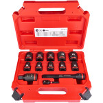 Набір ударних головок ShW 1/2'' SKT MILWAUKEE, (10,12,13,14,15,17,19,21,22, 24мм) (13шт) (4932480456) – Фото №1