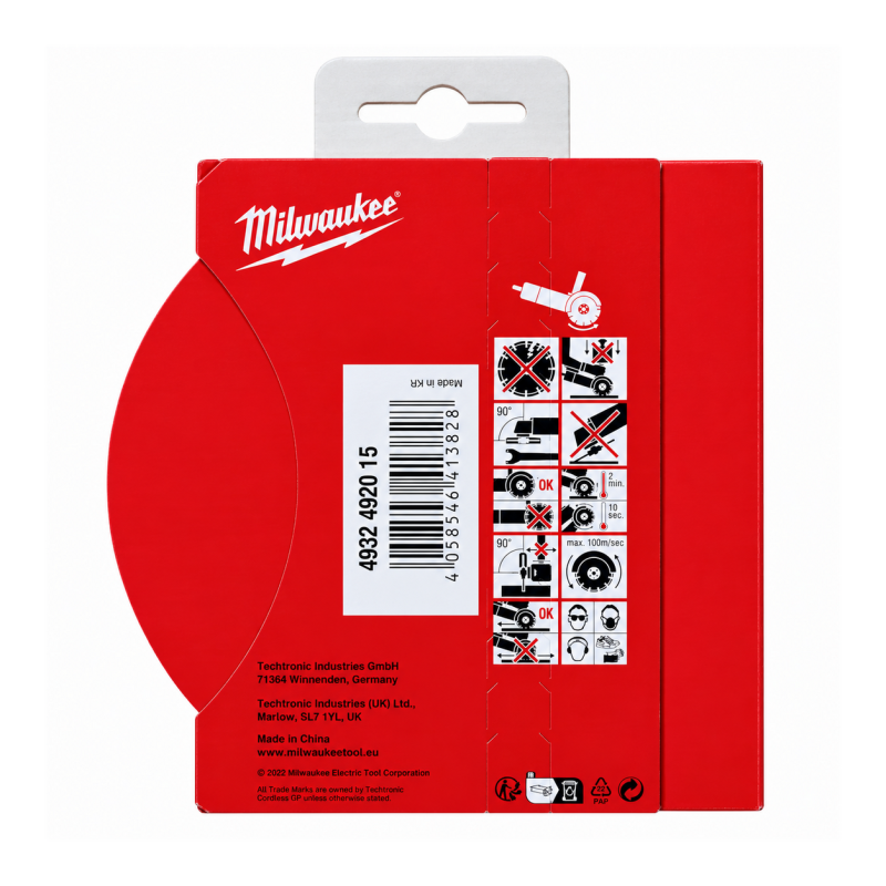 Диск алмазный отрезной MILWAUKEE Speedcross STEELHEAD, 125х1,5х22,23 мм (4932492015)