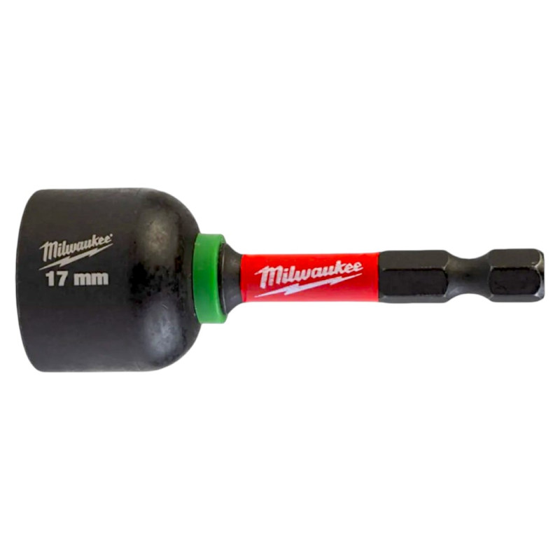 Торцевая головка шестигранная магнитная Milwaukee Shockwave™ ударопрочная, 17х65 мм, 1/4" HEX (4932492444)