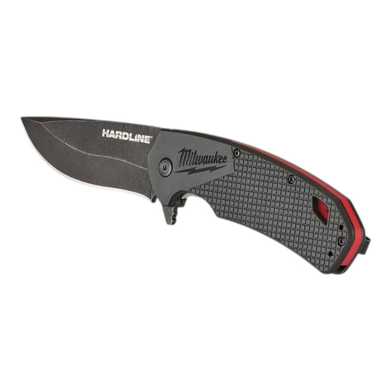 Нож складной  HARDLINE Smooth MILWAUKEE с лезвием 89мм (4932492453)