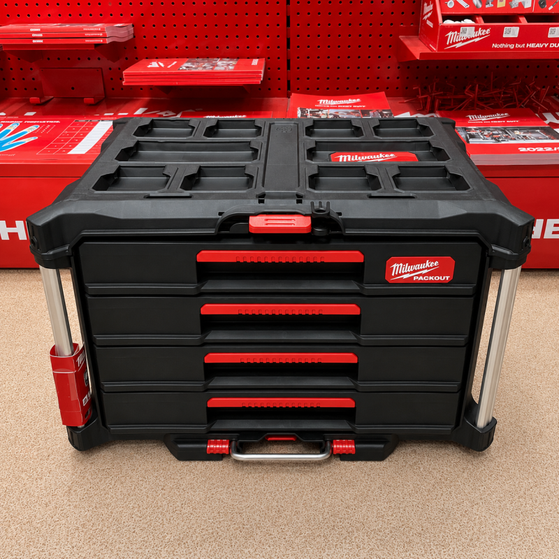 Ящик для инструментов Milwaukee Packout с 4 ящиками (4932493189)