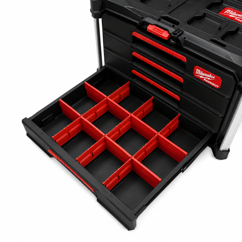 Ящик для инструментов Milwaukee Packout с 4 ящиками (4932493189)