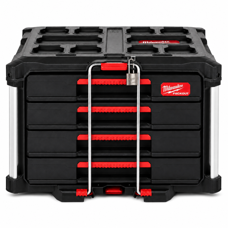 Ящик для инструментов Milwaukee Packout с 4 ящиками (4932493189)