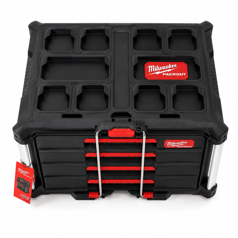 Ящик для инструментов Milwaukee Packout с 4 ящиками (4932493189)