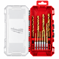 Набір свердел по металу SHOCKWAVE™ HSS-G TiN Red Hex MILWAUKEE 3-10мм 10 шт (4932493865)