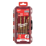 Набор сверл по металлу SHOCKWAVE™ HSS-G TiN Red Hex MILWAUKEE 3-10мм 10 шт (4932493865) – Фото №2