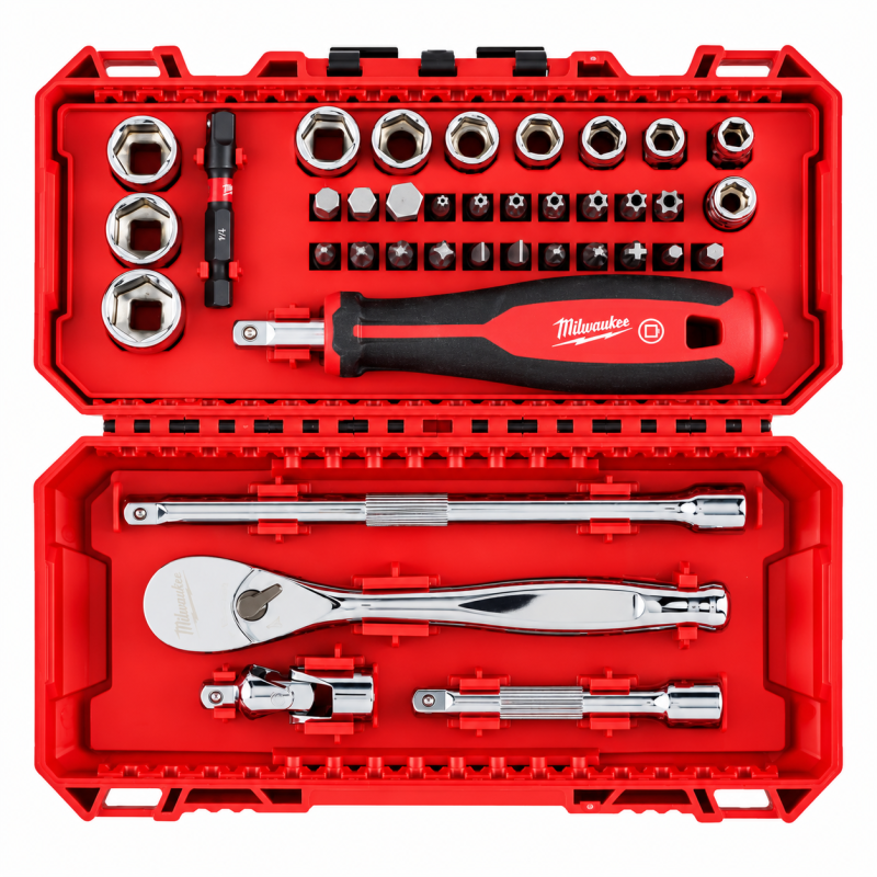 Набор инструментов MILWAUKEE 1/4" 38 шт в кейсе (4932498381)