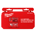 Набор инструментов MILWAUKEE 1/4" 38 шт в кейсе (4932498381) – Фото №4