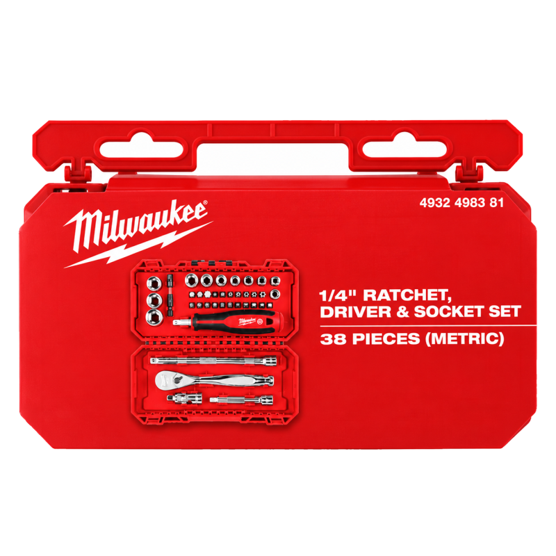 Набор инструментов MILWAUKEE 1/4" 38 шт в кейсе (4932498381)