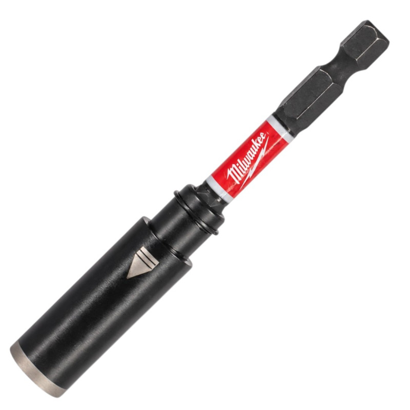 Держатель бит магнитный 1/4'' Hex 75мм с винтовым фиксатором Milwaukee (4932500396)