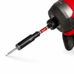 Держатель бит магнитный 1/4'' Hex 75мм с винтовым фиксатором Milwaukee (4932500396) – Фото №6