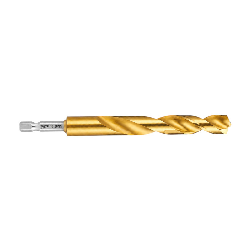Сверла по металлу MILWAUKEE RedHEX SHOCKWAVE™ HSS-TiN, Ø12,0х127х82мм, (5шт) (4932500417)