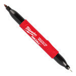 Маркер для стройплощадки INKZALL Double Tip MILWAUKEE, тонкий/ультра-тонкий, черный (4932501154) – Фото №1