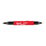 Маркер для стройплощадки INKZALL Double Tip MILWAUKEE, тонкий/ультра-тонкий, черный (4932501154) – Фото №10