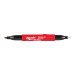Маркер для стройплощадки INKZALL Double Tip MILWAUKEE, тонкий/ультра-тонкий, черный (4932501154) – Фото №1