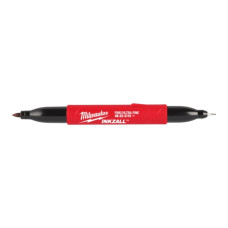 Маркер для стройплощадки INKZALL Double Tip MILWAUKEE, тонкий/ультра-тонкий, черный (4932501154)