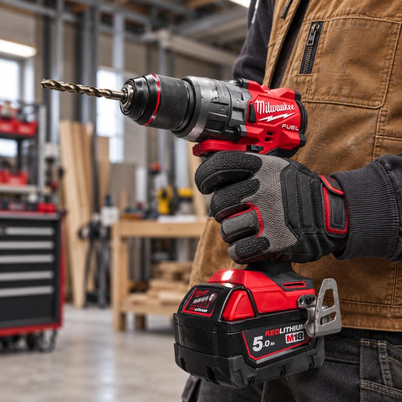 Аккумуляторная ударная бесщеточная дрель-шуруповерт MILWAUKEE M18 FPD3-0X в кейсе (4933479859)