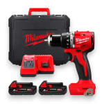 Аккумуляторная бесщёточная дрель-шуруповёрт MILWAUKEE M18 BLPDRC-202C, 2 АКБ+ЗУ, в кейсе (4933492822) – Фото №1