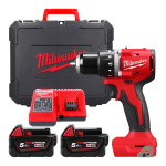 Дрель аккумуляторная бесщеточная ударная MILWAUKEE M18 с З/У, 2 АКБ, кейс (4933492835) – Фото №1