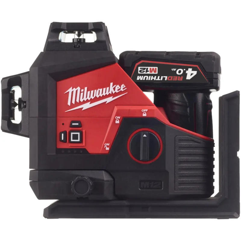 Нивелир 3D лазерный аккумуляторный MILWAUKEE, M12 3PLSKIT-401P 360˚ (4933499379)