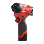 Шуруповерт ударный аккумуляторный MILWAUKEE M12 FID2MC-202Х, комплект ЗП, 2 АКБ, кейс + жилетка (4933499462) – Фото №3