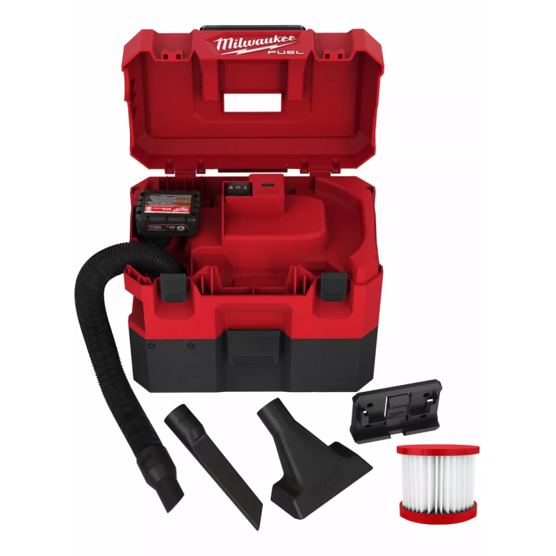 Пилосос акумуляторний для води та сухого мусора MILWAUKEE M12 FUEL FVCL-0 (4933478186)