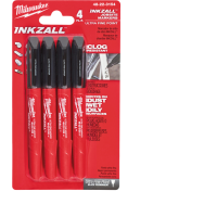 Маркер MILWAUKEE INKZALL Ultra Fine Point НАБОР  - 4 шт. ультратонкие (48223154)