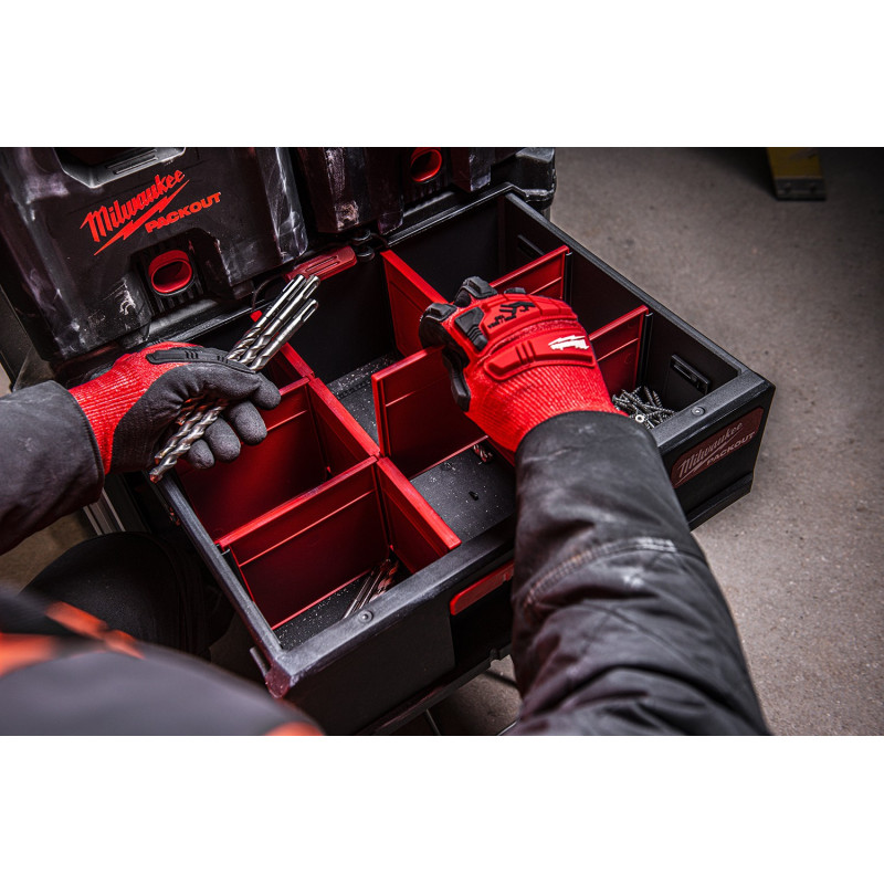 Ящик для інструментів з 2 висувними відсіками MILWAUKEE PACKOUT DRAWER BOX (4932472129)