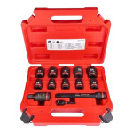 Набір ударних головок ShW 1/2'' SKT MILWAUKEE, (10,12,13,14,15,17,19,21,22, 24мм) (13шт) (4932480456) – Фото №1