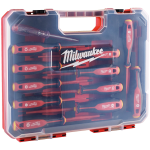 Отвертка трехгранная НАБОР — 12 шт + тестер напряжения VDE SL/PH/PZ/T MILWAUKEE (4932479095) – Фото №2