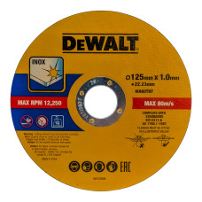 Круг отрезной FASTCUT DeWALT по металлу 125 x 1 x 23.23 мм (DT20598-1)